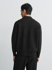 Men's Commuter Solid Jacket-Style Cardigan
