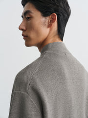 Men's Casual Stand-Collar Sweater Jacket