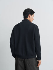 Men's Casual Stand-Collar Sweater Jacket