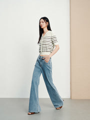 Women's Casual 4-Way High-Stretch Flare Jeans