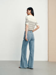 Women's Casual 4-Way High-Stretch Flare Jeans