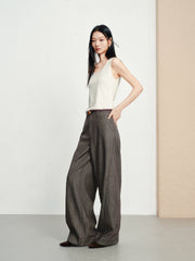 Women's Casual High-Waist  Curved-Leg Jeans