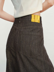 Women's Casual High-Waist  Curved-Leg Jeans