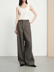 Women's Casual High-Waist  Curved-Leg Jeans