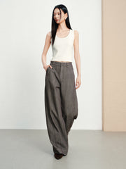 Women's Casual High-Waist  Curved-Leg Jeans