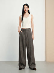 Women's Casual High-Waist  Curved-Leg Jeans