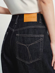 Women's Casual Flattering High-Rise Wide-Leg Jeans