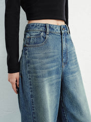 Women's Casual High-Rise Distressed Jeans