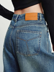 Women's Casual High-Rise Distressed Jeans