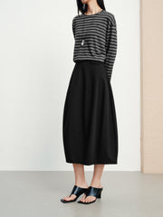 Women's French-Style High-Waist Tulip Skirt