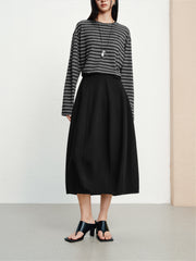 Women's French-Style High-Waist Tulip Skirt