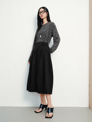 Women's French-Style High-Waist Tulip Skirt