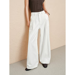 Women's Casual High-Rise White Jeans