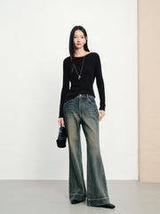 Women's Casual 4-Way Stretch Supermodel Flare Jeans