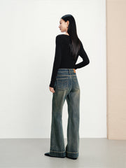 Women's Casual 4-Way Stretch Supermodel Flare Jeans