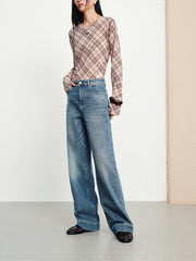 Women's Casual High-Stretch Straight-Leg Jeans