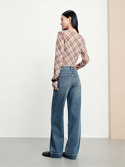 Women's Casual High-Stretch Straight-Leg Jeans
