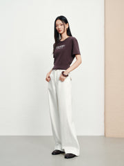 Women's Casual High-Rise Straight-Wide Leg Jeans