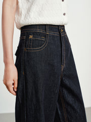 Women's Casual High-Rise Straight-Wide Leg Jeans