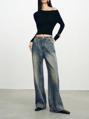 Women's Casual Sparkle Square-Crystal Jeans