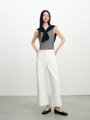 Women's Casual Waist-Cinching Tencel Sweatshirt Set