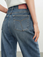 Women's Casual High-Stretch Straight-Leg Jeans