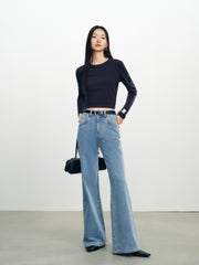 Women's Casual 4-Way High-Stretch Flare Jeans