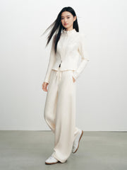 Women's Casual Sporty Solid Curved-Leg Pants