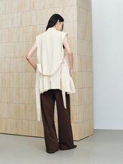 Women's Commuter Sleeveless Trench-Style Vest