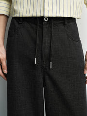 Men's Casual Textured Tapered Jeans