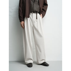 Men's Casual Double-Pleated Trousers