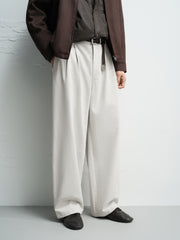 Men's Casual Double-Pleated Trousers