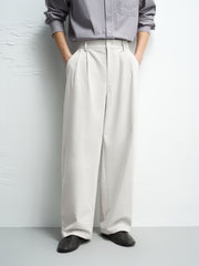 Men's Casual Double-Pleated Trousers