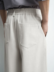 Men's Casual Double-Pleated Trousers