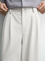 Men's Casual Double-Pleated Trousers