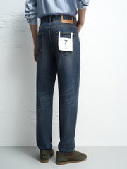 Men's Casual Washed Tapered Jeans