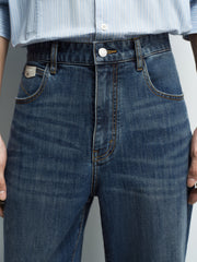 Men's Casual Washed Tapered Jeans