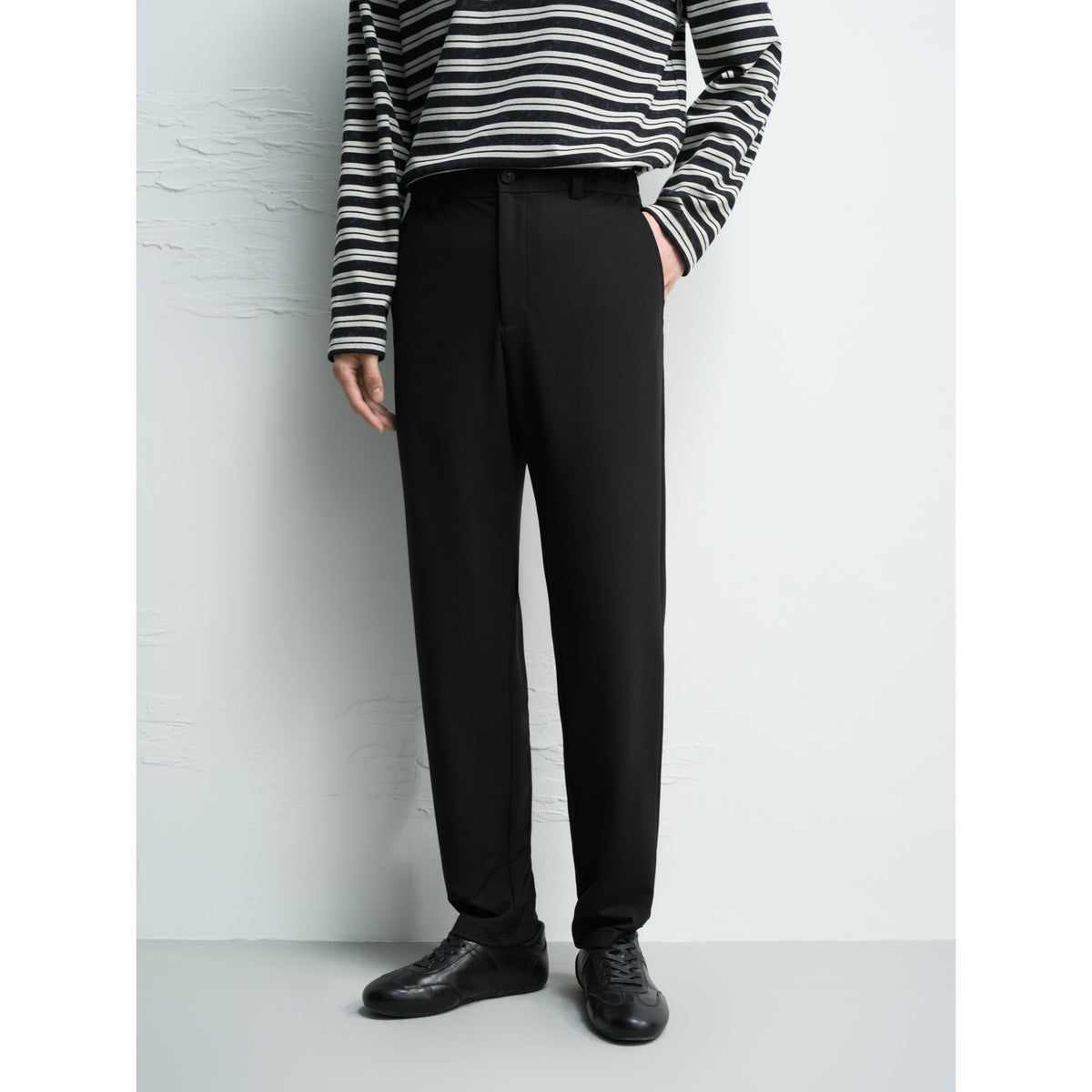 Men's Casual Drawstring Tapered Pants