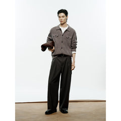 Men's Casual 30% Wool Relaxed Cardigan