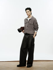 Men's Casual 30% Wool Relaxed Cardigan