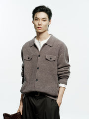 Men's Casual 30% Wool Relaxed Cardigan