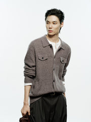 Men's Casual 30% Wool Relaxed Cardigan