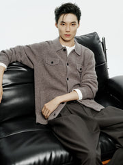 Men's Casual 30% Wool Relaxed Cardigan