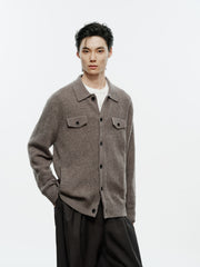 Men's Casual 30% Wool Relaxed Cardigan