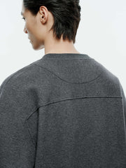 Men's Casual Knit Crewneck Jacket