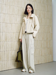 Women's Light Outdoor Cropped Hooded Jacket