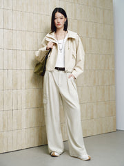 Women's Light Outdoor Cropped Hooded Jacket