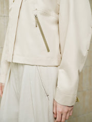 Women's Light Outdoor Cropped Hooded Jacket