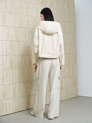 Women's Light Outdoor Cropped Hooded Jacket