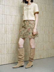 Women's Casual Hand-Drawn Graffiti A-Line Mini Skirt
